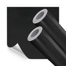 Kit 2 Papel Adesivo de Vinil Preto Lavavel Laca Alto Brilho 10M