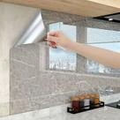 Kit 2 Papel Decorativo Adesivo Imita Mármore Lavável Parede