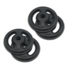Kit 2 pares (4 unidades) de anilha pintada 5kg