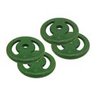 Kit 2 pares (4 unidades) de anilha revestida 5kg iniciativa fitness