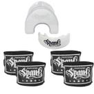 Kit 2 Pares Bandagem 3m e Protetor Bucal - BRANCO
