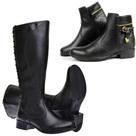 Kit 2 Pares Bota Feminina Cano Alto E Cano Baixo Imperdível