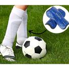 Kit 2 Pares Caneleira Azul Profissional Reforçada e Protetora Contra Impactos Ajustável: Infantil, Juvenil e Adultos