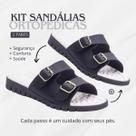 Kit 2 Pares Chinelo Feminino Confortável Massageador Esporão