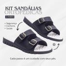 Kit 2 Pares Chinelo Feminino Confortável Massageador Esporão
