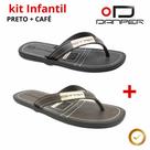 Kit 2 Pares Chinelo Infantil Menino Chinelo Kids Danper Premier Original Solado Borracha