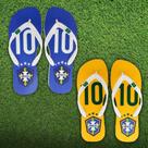 Kit 2 Pares Chinelo Masculino Antiderrapante Brasil