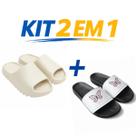 Kit 2 Pares Chinelo Slide Chinelo Nuvem Conforto Extra Macio Antiderrapante Leve Unissex Uso Diário Praia Casa Kit 2 Pares Chinelo Slide Chinelo Nuvem Conforto Extra Macio Antiderrapante Leve Unissex Uso Diário Praia Casa