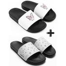 Kit 2 Pares Chinelo Slide Feminino Confortável Leve Macio Antiderrapante para Dia a Dia Praia Piscina