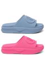 Kit 2 Pares Chinelo Slide Feminino Nuvem Confortável Casual Macio Antiderrapante