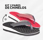 Kit 2 Pares Chinelos Ortopédicos Massageador P/Esporão