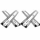Kit 2 Pares Corrediça Telescópica Larga 40cm Trilho 45mm