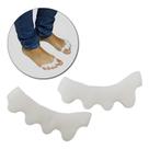 Kit 2 Pares Corretor de Joanete Separador de Dedos Silicone Ortopédico Alinhador de Dedos Promo