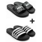 Kit 2 Pares de Chinelo Slide Casual Masculino e Feminino Estiloso Macio Confort Premium