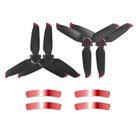 Kit 2 Pares De Hélices Para Drone Dji Fpv - Vermelho