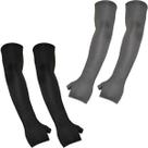 Kit 2 pares de manguitos com proteção UV50+ com dedo (par)