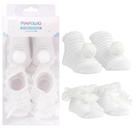 Kit 2 Pares De Meia Infantil Bebê Recém-Nascido Festinha Menino Menina - Pimpolho Kit 2 Pares De Meia Infantil Bebê Recém-Nascido Festinha Menino Menina - Pimpolho