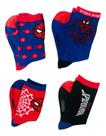 Kit 2 Pares De Meia Infantil Para Menino Modelo Homem Aranha