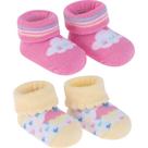 Kit 2 Pares De Meias Bebê Rn Pimpolho Meninas 8749