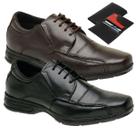 Kit 2 Pares de Sapato Masculino Casual Social Sport Fino Couro Com Carteira