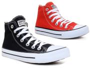 Kit 2 pares Kalum Botinha All Authentic Star Cano Alto Kit 2 pares Kalum Botinha All Authentic Star Cano Alto