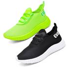 Kit 2 Pares Masculino Esportivo Solado 4D Preto/Verde Kit 2 Pares Masculino Esportivo Solado 4D Preto/Verde