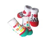Kit 2 Pares Meia Atoalhada para Bebê Puket