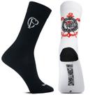 Kit 2 Pares Meia Juvenil Casual Futebol Clube Corinthians