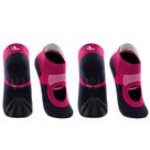 Kit 2 Pares Meia Sapatilha Feminina Antiderrapante Lupo Sport Pilates Ioga Aberta Elástico Algodão