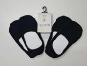 Kit 2 pares Meia Sapatilha Lupo 3282-088 Invisível com Silicone.