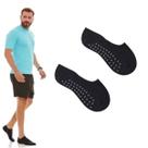 Kit 2 Pares Meia Sapatilha Pilates Fitness Yoga Masculina