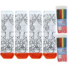 Kit 2 Pares Meias Infantil Para Pintar Colorir Personalizar Divertir Com Canetas Coloridas Hidrocor Menino Menina