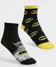 Kit 2 Pares Meias Infantil Soquete Batman Liga Da Justiça
