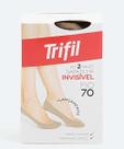 Kit 2 Pares Meias Invisível Fio 70 Feminina Trifil-71212