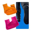 Kit 2 Pares Protetor de Calçado Impermeável Silicone Ultraelástico Antiderrapante Moto Chuva Lama Reforço Marcha Dobrável Reutilizável