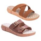 Kit 2 Pares Sandalia Chinelo Feminino Tamanco Ortopedico Massageador Confortável