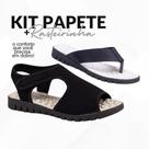 Kit 2 Pares Sandália Chinelo Ortopédico Feminino Rasteira Massageadora Confortável Macia