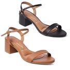 Kit 2 Pares Sandália Vizzano Salto Grosso Feminina com Fivela Conforto