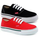 Kit 2 Pares Tênis Casual Feminino Liso Cadarço Conforto Leve