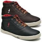 Kit 2 Pares Tênis Casual Infantil Menino Cano Alto Conforto