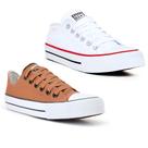 Kit 2 Pares Tênis Feminino Al Casual Star Kalum Original Kit 2 Pares Tênis Feminino Al Casual Star Kalum Original