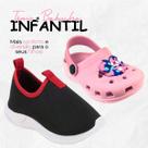 Kit 2 Pares Tênis Infantil Menina Calce Fácil e Babuche Personagem Stitch Sandália Confortável Macia