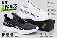 Kit 2 Pares Tênis Masculino Casual Academia Corrida Caminhada Leve Antiderrapante Kit 2 Pares Tênis Masculino Casual Academia Corrida Caminhada Leve Antiderrapante