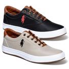 kit 2 pares tenis masculino da polo Open casual dia a dia