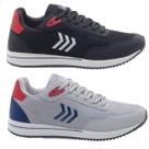 Kit 2 Pares Tênis Masculino Esportivo Leve Macio