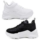 Kit 2 Pares Tênis Sneaker Chunky Casual Pires Shoes com Cadarço e Sola Borracha