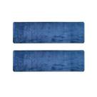 Kit 2 Passadeiras Beira de Cama Apolo Azul 50x100cm Shaggy Felpuda Antiderrapante Para Sala