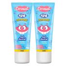Kit 2 Pasta de Dente Fini Dentadura Creme Dental Gel 70g com Flúor Carmed