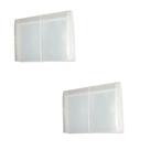Kit 2 Pastas Sanfonadas Plástica Duplicata 31 Divisórias 19x24cm Divisórias:31Cor:Cristal