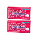 Kit 2 Pastilha Mentos Kiss Morango Sem Açúcar